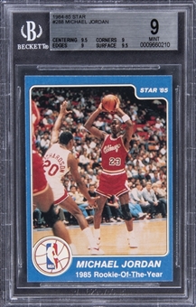 1984/85 Star #288 Michael Jordan Rookie Card – BGS MINT 9 - POP 7 & Top-Graded BGS Example!